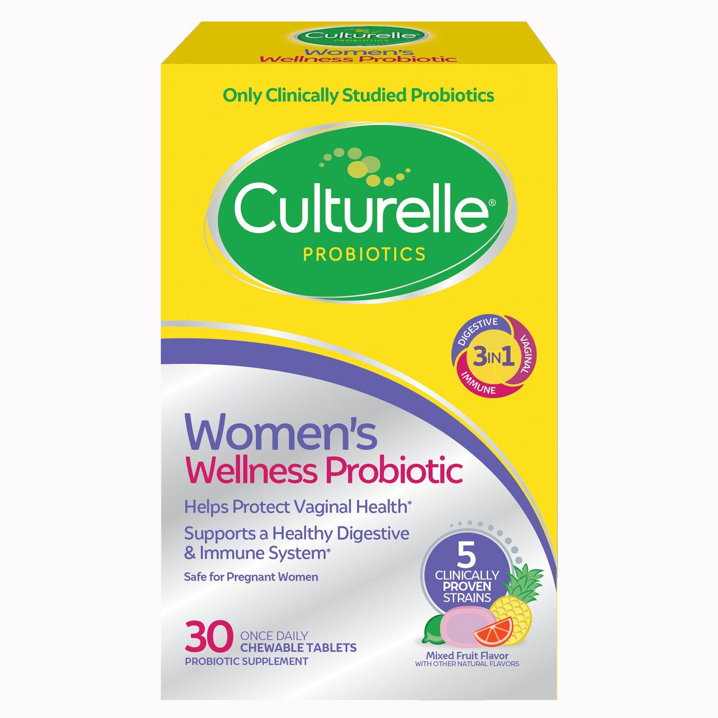 SUPPLEMENT, TAB CHEW CULTURELLE WMN PROBIOTIC (30/BX 24BX/CS