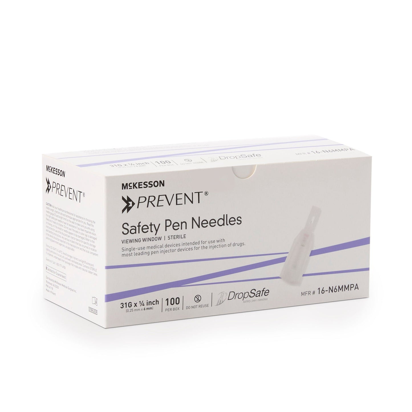 NEEDLE, SAFETY PEN 31GX6MM (100EA/BX 20BX/CS)