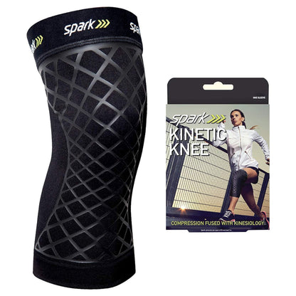 KNEE SLEEVE, COMPRESSION SPARKKINETIC BLK SM