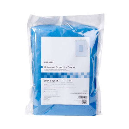 DRAPE, SURGICAL ORTHO UNIV EXTREMITY W/ABS 90"X124" (10/CS)