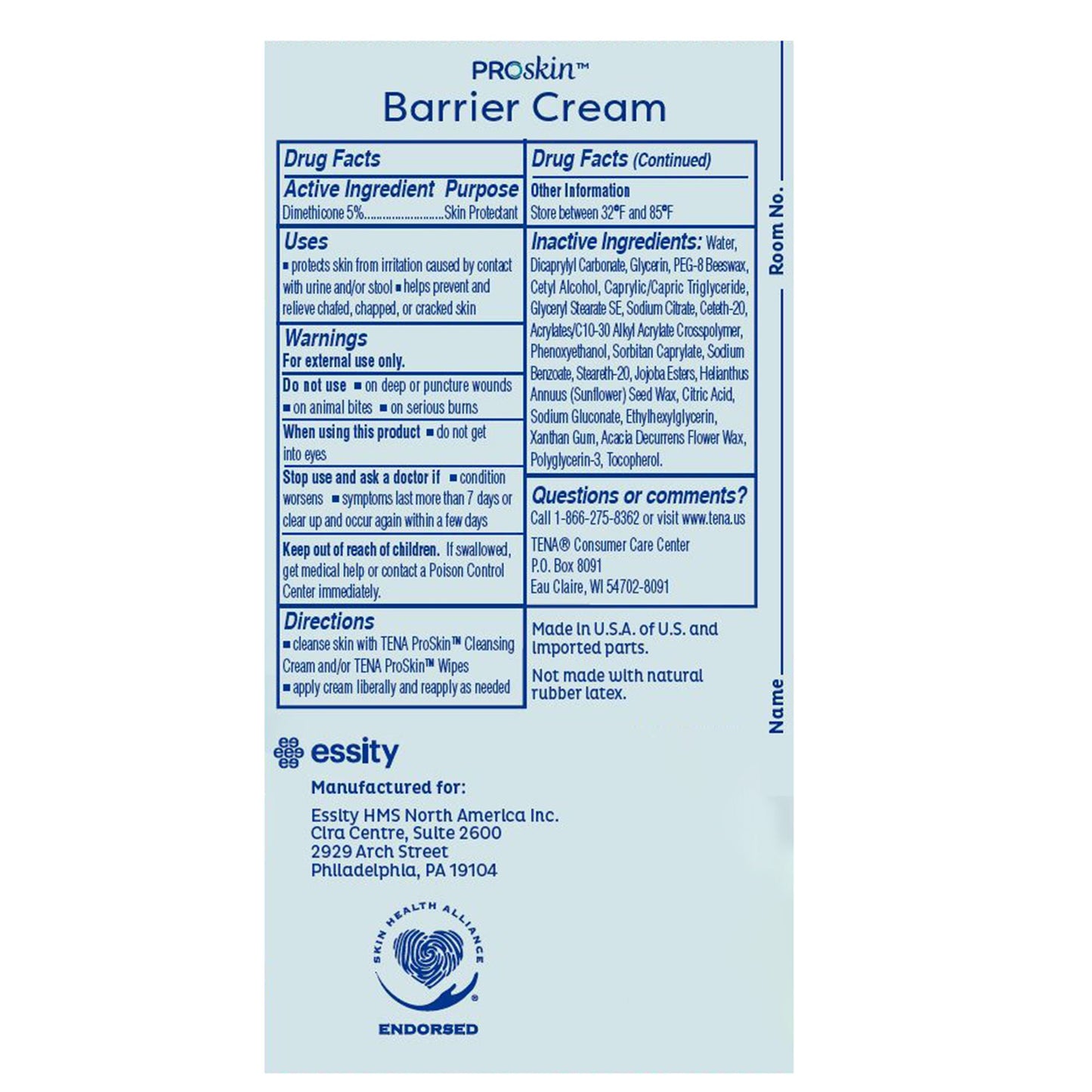 CREAM, BARRIER TENA PROSKIN 100ML (10/CS)