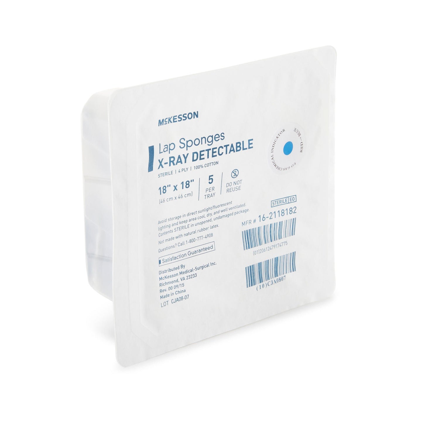 SPONGE, LAP 18X18 STR RIGID (5PK 20PK/CS)