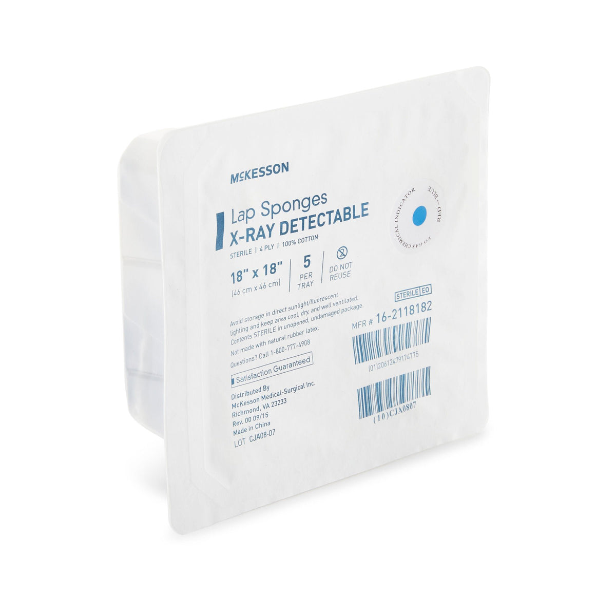 SPONGE, LAP 18X18 STR RIGID (5PK 20PK/CS)