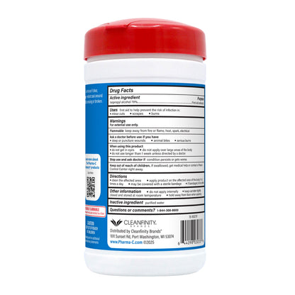 WIPE, WET ISOPROPYL 70% PHARMA-C (40/PK 6PK/CS)
