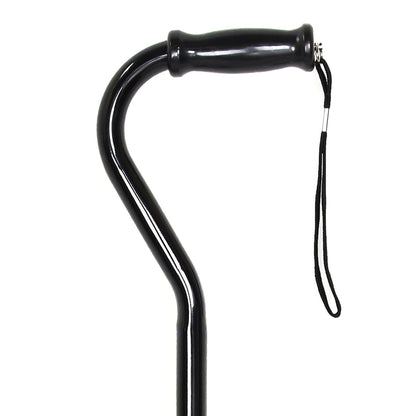 CANE, OFFSET HD STEEL BLK (6/CS)