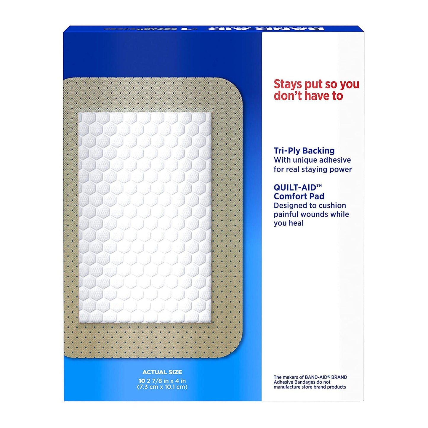 BANDAID, COMFORT FLEX ADHSV 2 7/8"X4" (10/BX 24BX/CS) J&JOTC