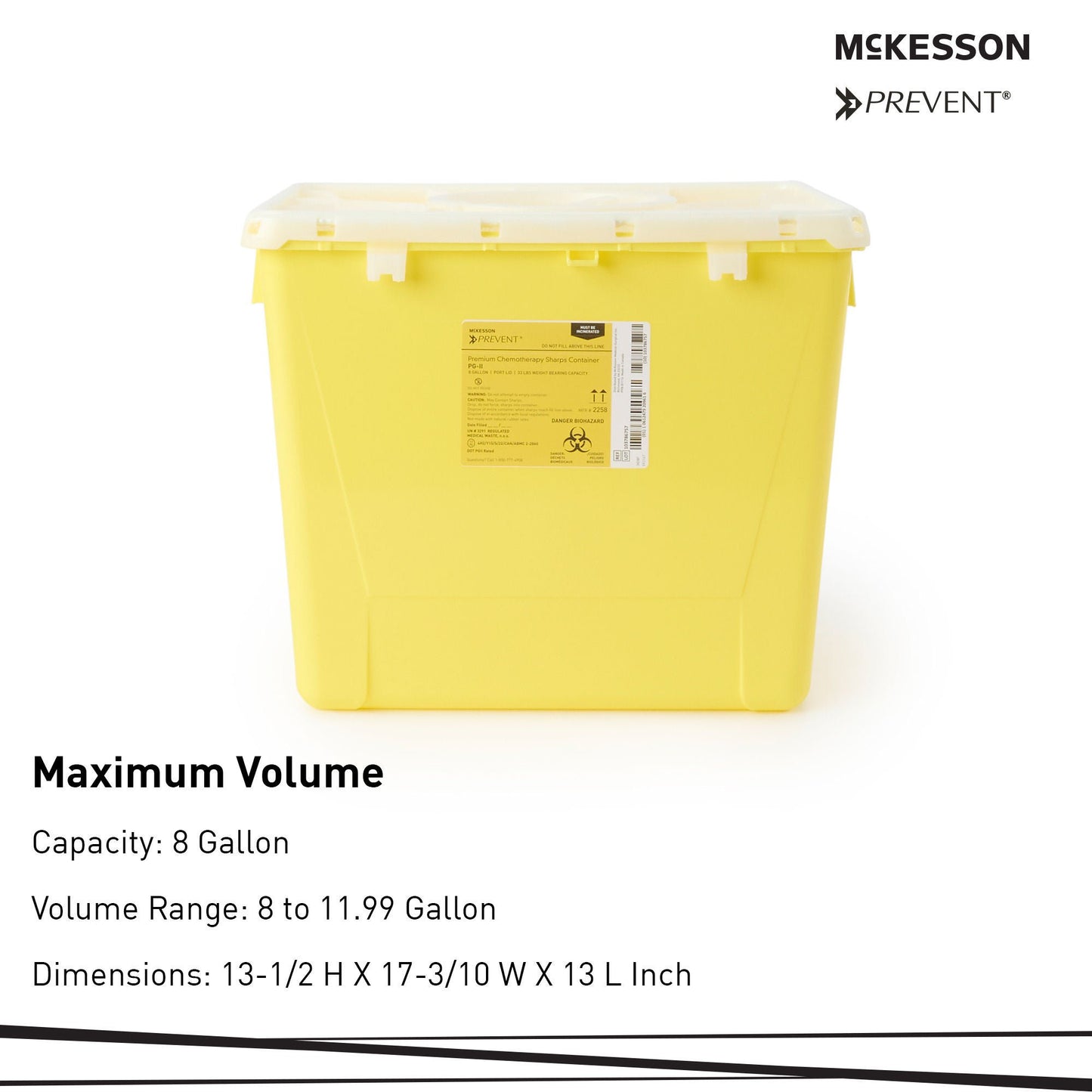 CONTAINER, SHARPS CHEMO YLW 8GL (9/CS)