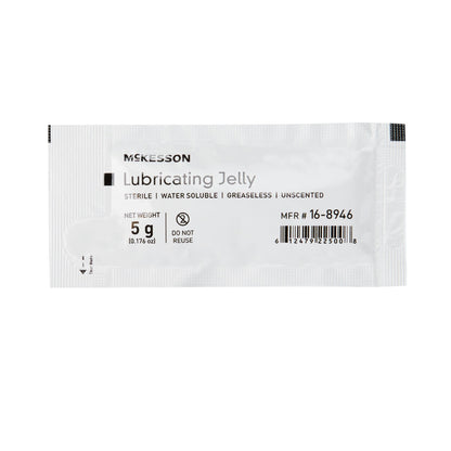 LUBRICATING JELLY, STR FOIL PKT 5GRAM (144/BX 6BX/CS)