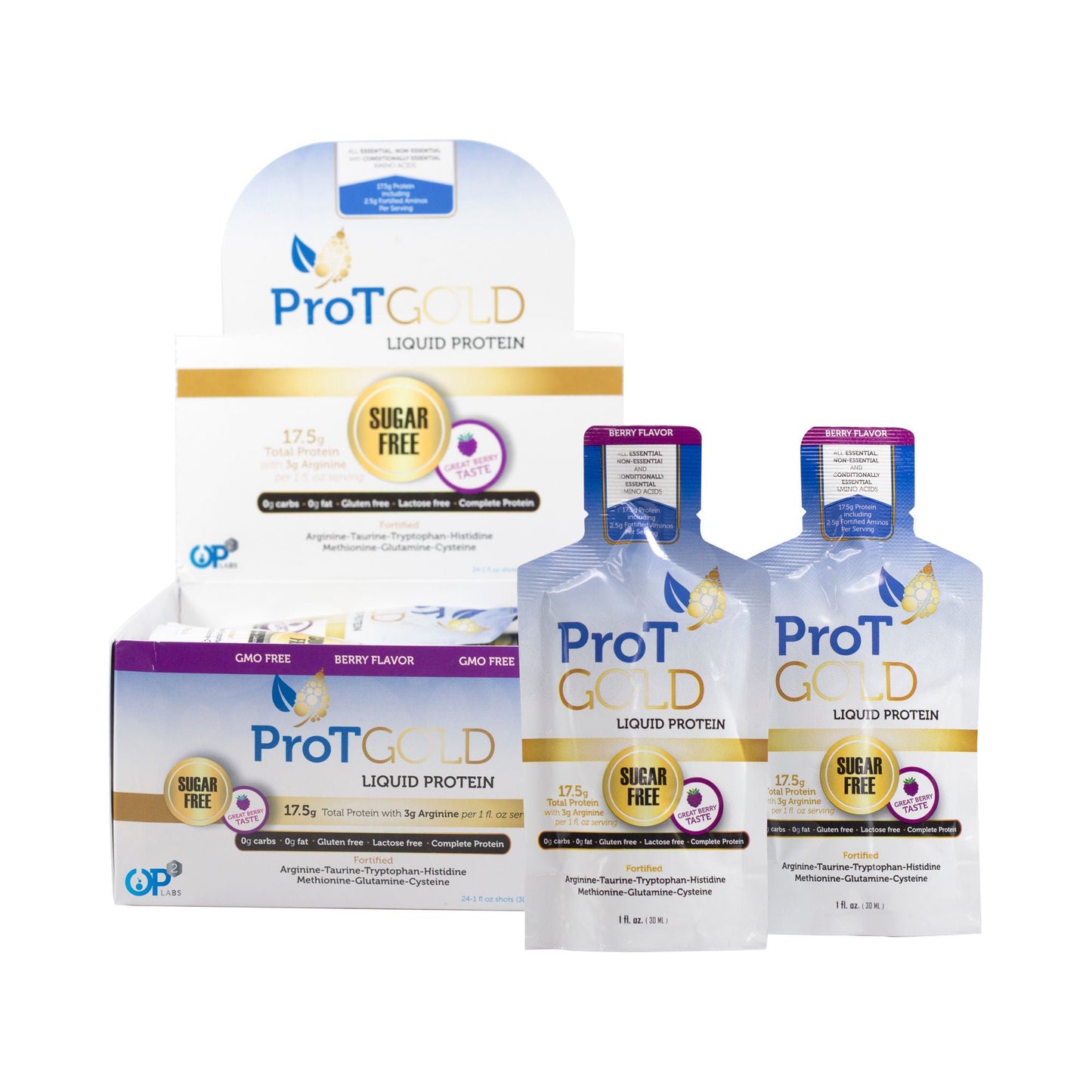 PROTEIN, LIQ SF BERRY 1OZ (144/CS)