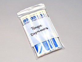 ZIP LOCK BAGS 4X6 2ML WHT 100/BX 10BX/CS WRITE ON