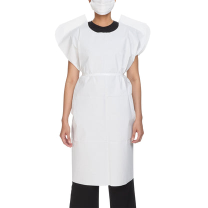 GOWN, EXAM 3PLY WHT 30X42 (50/CS)