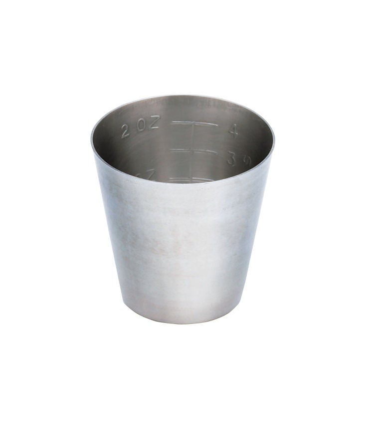CUP, MEDICINE GRADUATED S/STL 2OZ