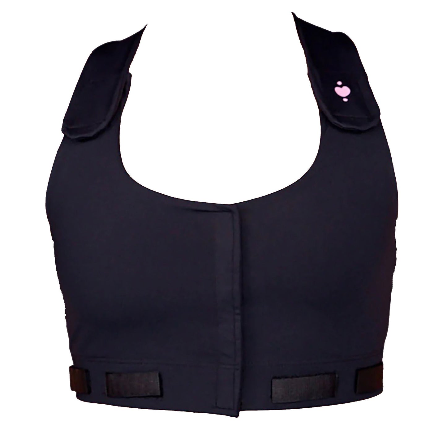 BRA, PST-OP LARISSA W/PCKT PUFF DRN TAB BLK MED (36/CS)