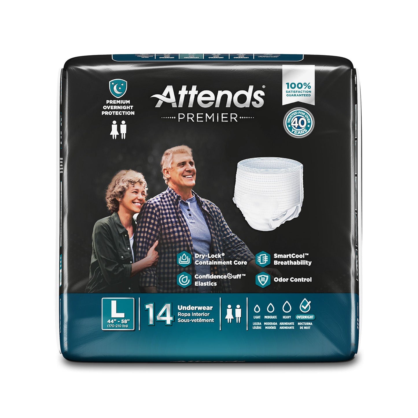 UNDERWEAR, PREMIER ATTENDS LG (14/BG 4BG/CS)
