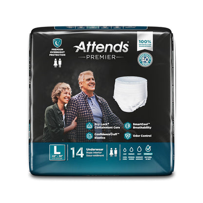 UNDERWEAR, PREMIER ATTENDS LG (14/BG 4BG/CS)