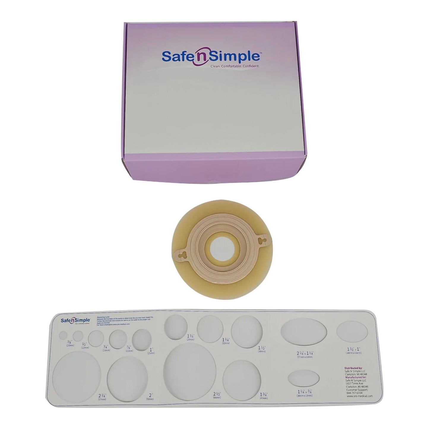 BARRIER, OSTOMY 2PC EXT TAPE COLLAR BGE 2 1/4" (5/BX 8BX/CS