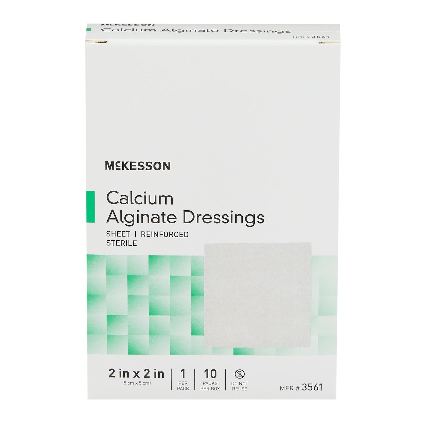 DRESSING, CALCIUM ALGINATE SHEET 2"X2" (10/BX 10BX/CS)