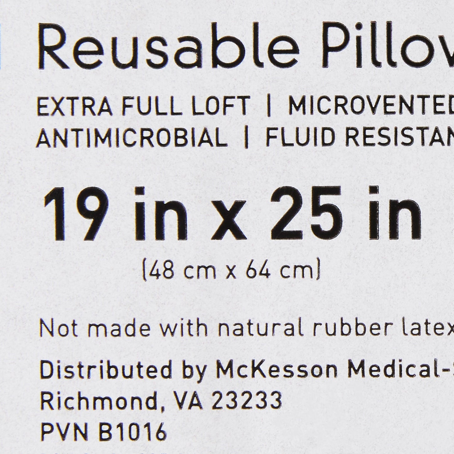 PILLOW, RUSBL MICROVENT XFULL WHT 19X25" (12/CS)