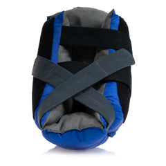 BOOT, HEEL PROTECTOR OPEN-TOE BLK/BLU (4/CS)