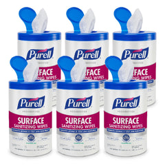 WIPES, SANITIZING SURFACE PURELL 7'X10" 110 COUNT (6/CS)