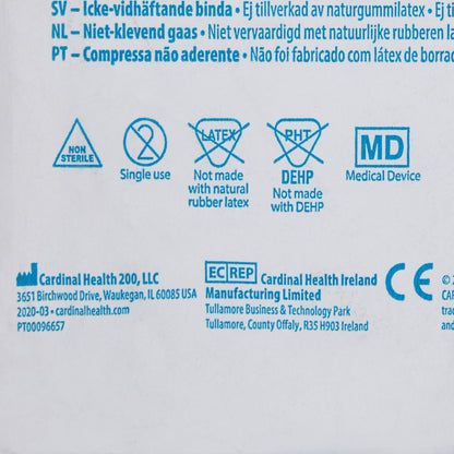 DRESSING, NONADH OUCHLESS TELFA CTN 8"X10"(125/BG) KENDAL