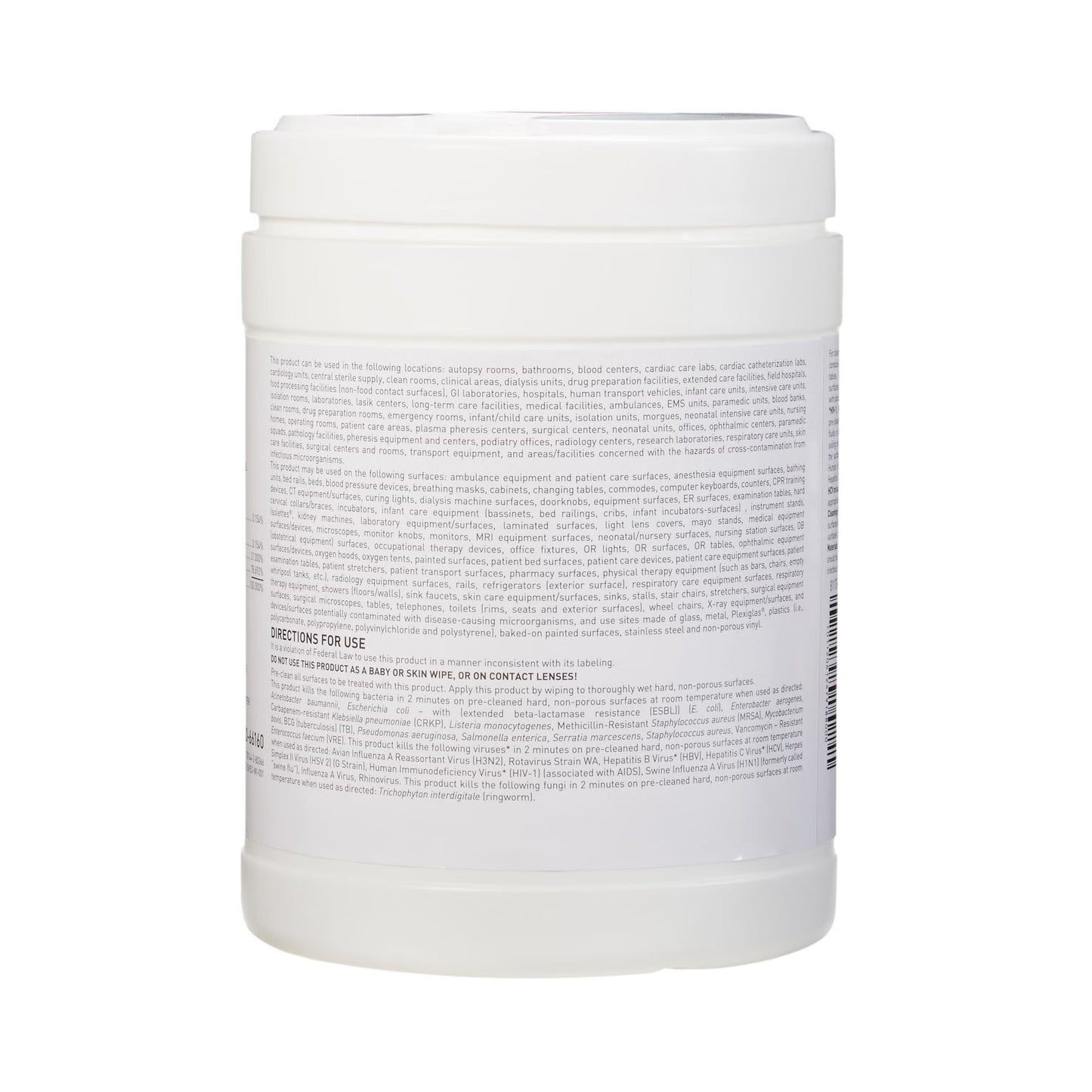 WIPE, GERMICIDE LG 6"X6.75" (160/BX 12BX/CS)