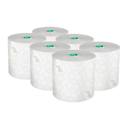 TOWEL ROLL, HARD SCOTT GRN/WHT7.5"X1150' (6/CS)