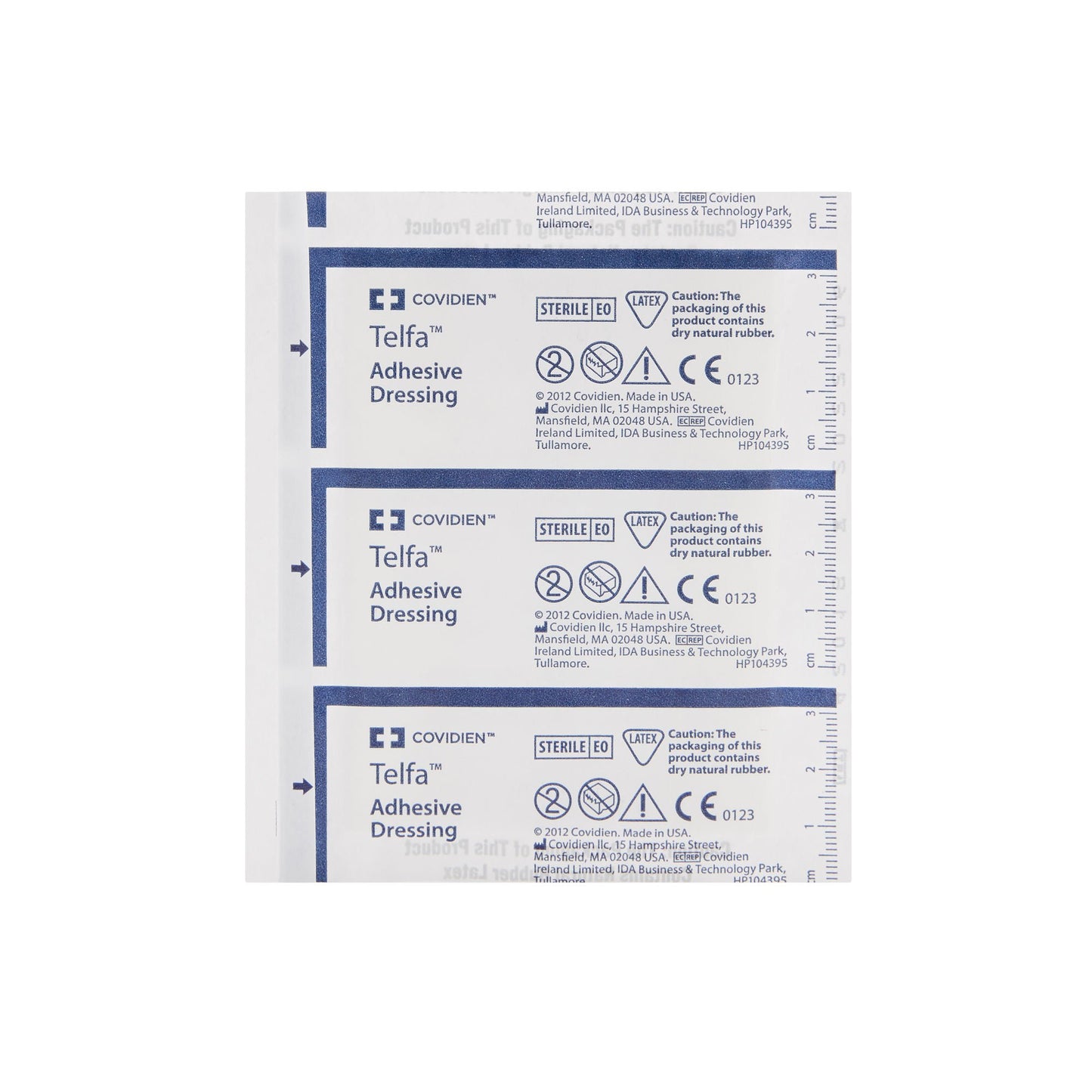 DRESSING, TELFA ADHSV STR 3"X 4" (100/CT) KENDAL