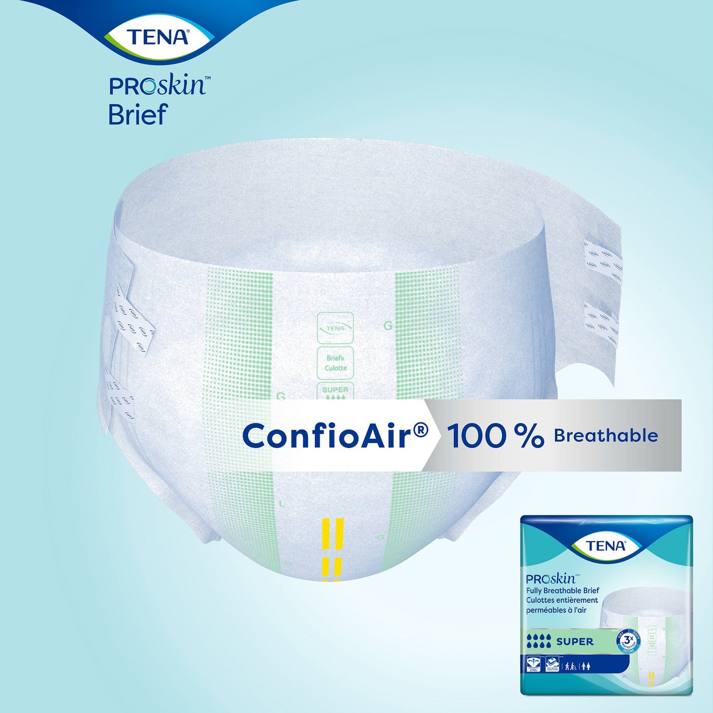 BRIEF, TENA PROSKIN SUPER MED (20/BG 4BG/CS)