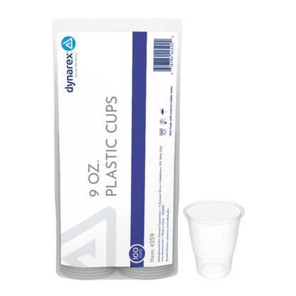 CUP, DRINK PLAS CLR 9OZ (100/PK 25PK/CS)