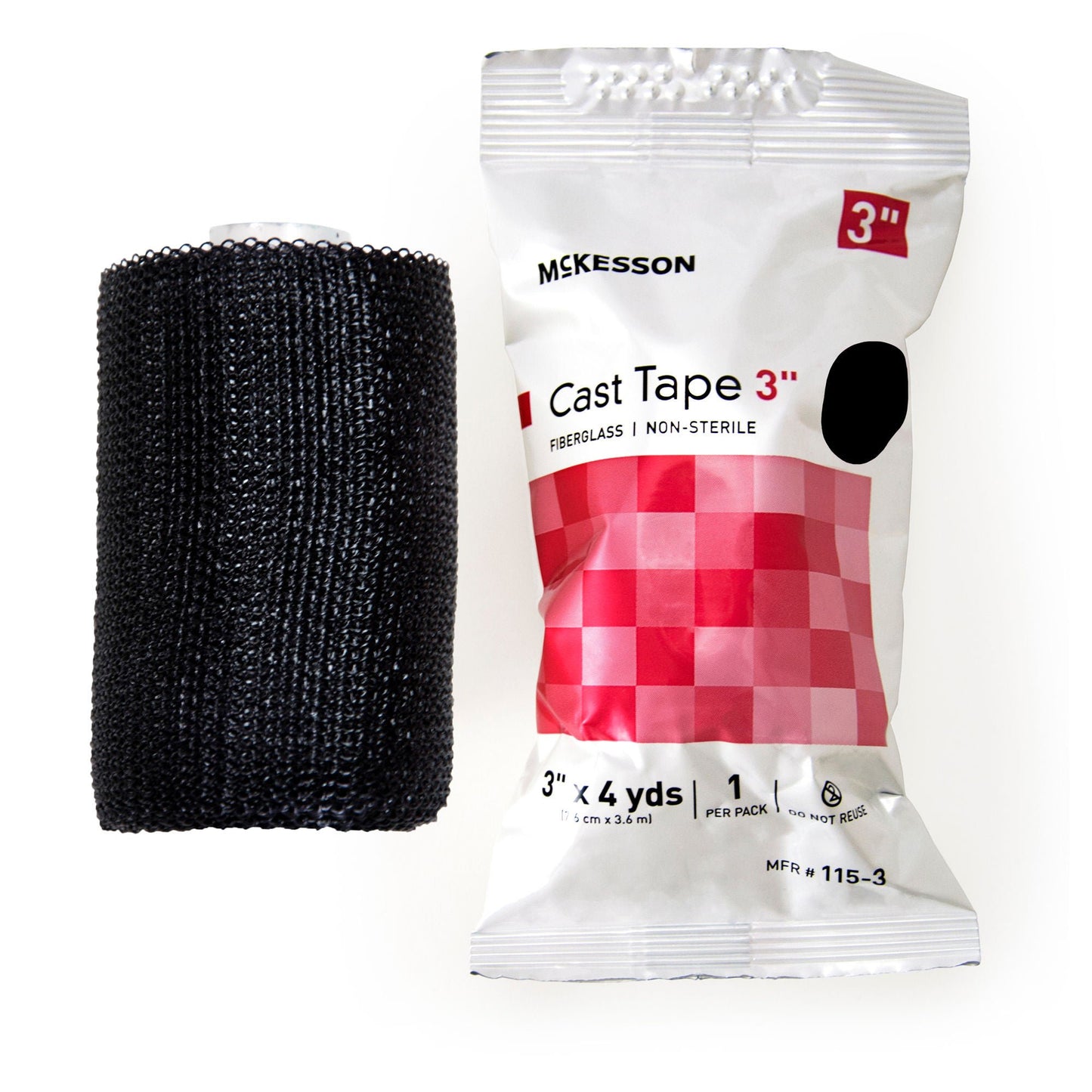 TAPE, CAST BLK LF 3"X4YDS (10RL/BX)