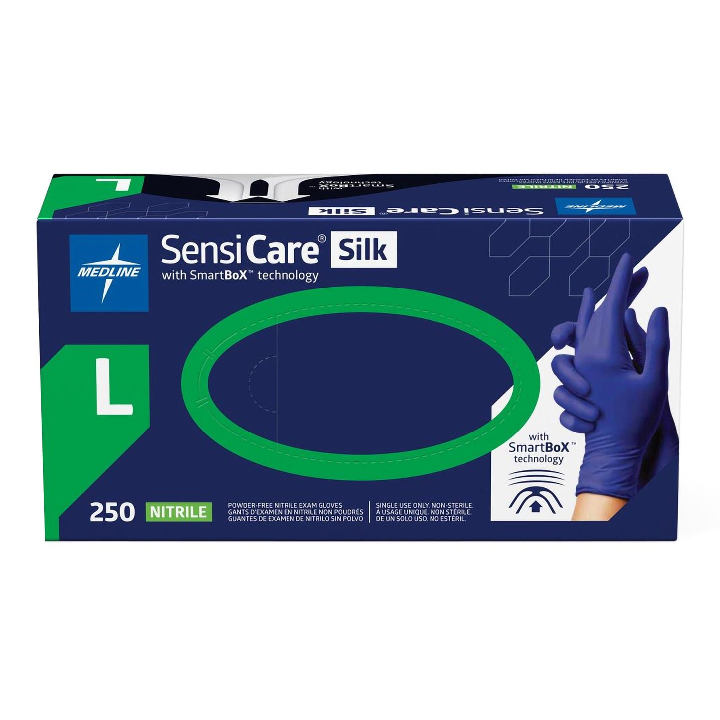 GLOVE, EXAM NITRL LG N/S (250/BX 10BX/CS)