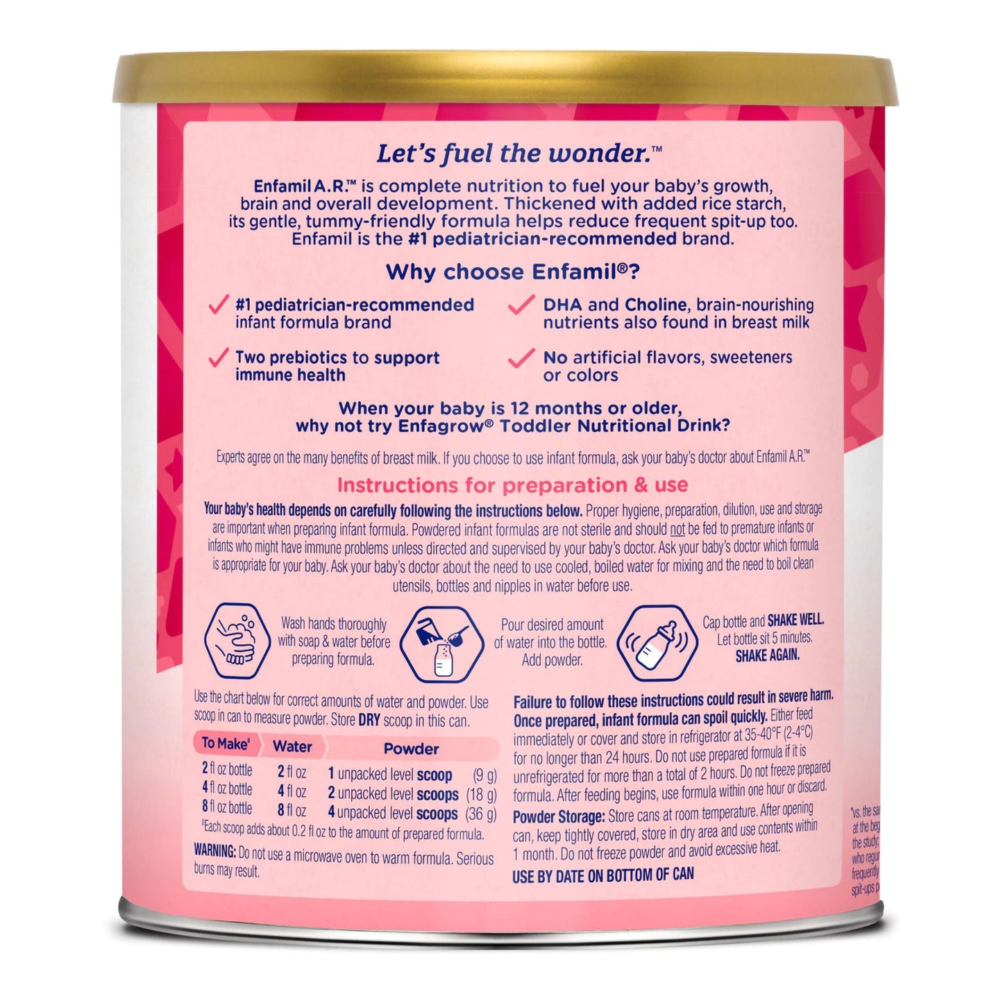 ENFAMIL AR, PDR W/LIPIL 12.9OZ