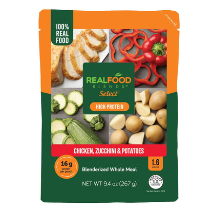 FEED, ENTERAL REAL FOOD BLENDSCHICKEN/ZUCCHINI/POTATO 9.4OZ
