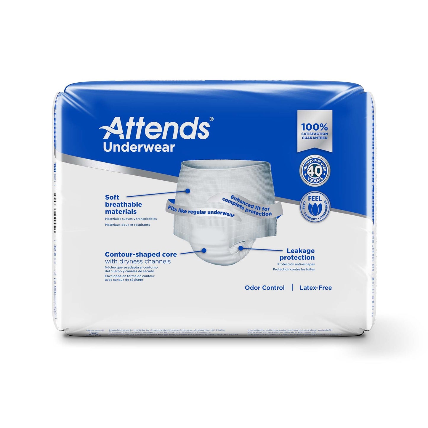 UNDERWEAR, CARE LG (18/BG 4BG/CS)