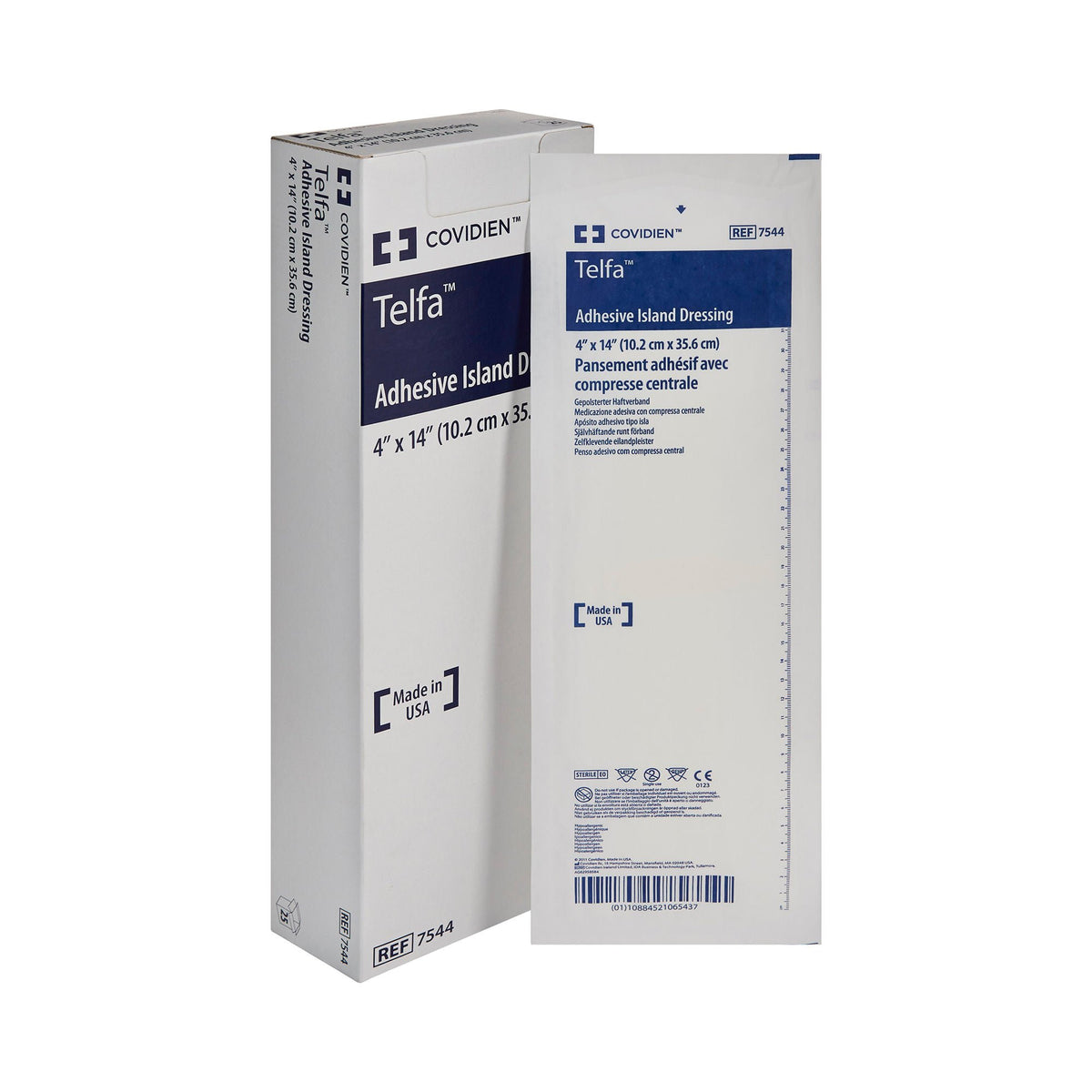 DRESSING, TELFA ISLAND 4"X14" (25/BX) KENDAL