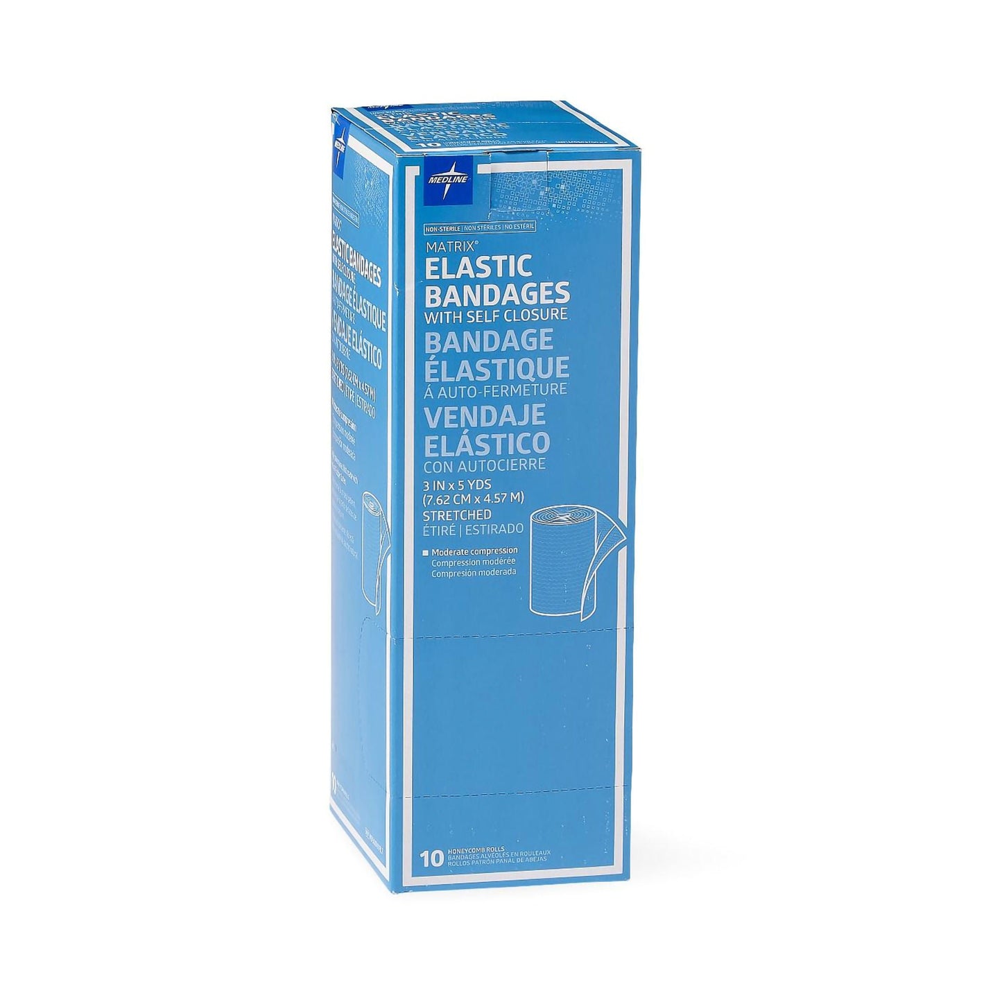 Matrix Double hook-and-loop closure Elastic Bandage, 3 Inch x 5 Yard