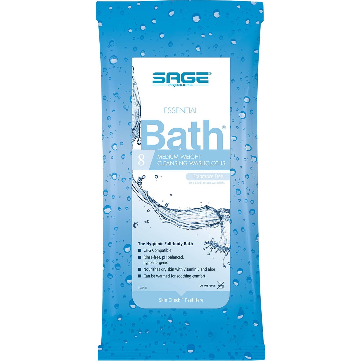 BATH, ESSENTIAL FRAGRANCE FREE(8/PK 60PK/CS)