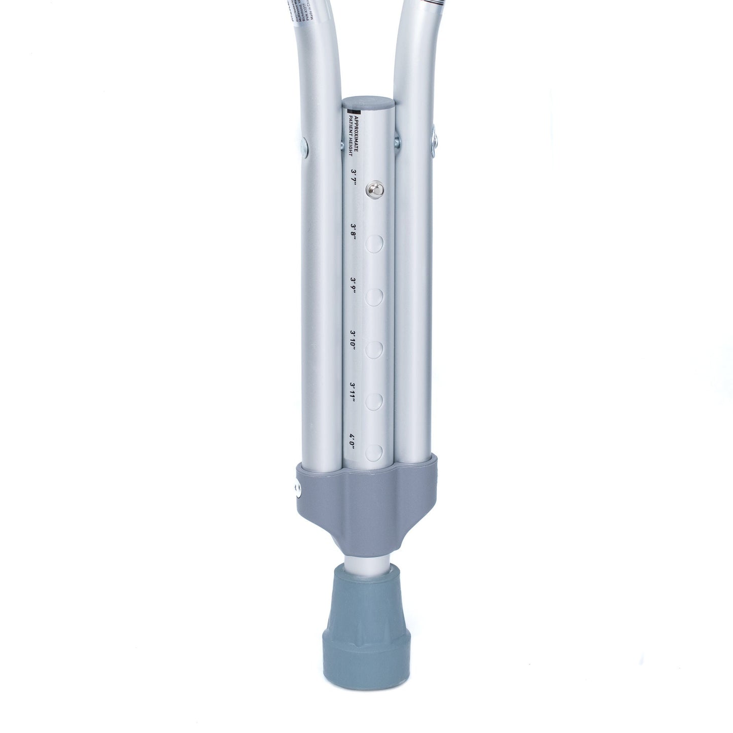 CRUTCH, ALUM PUSH BUTTON ADJ PED 175LB (10PR/CS)