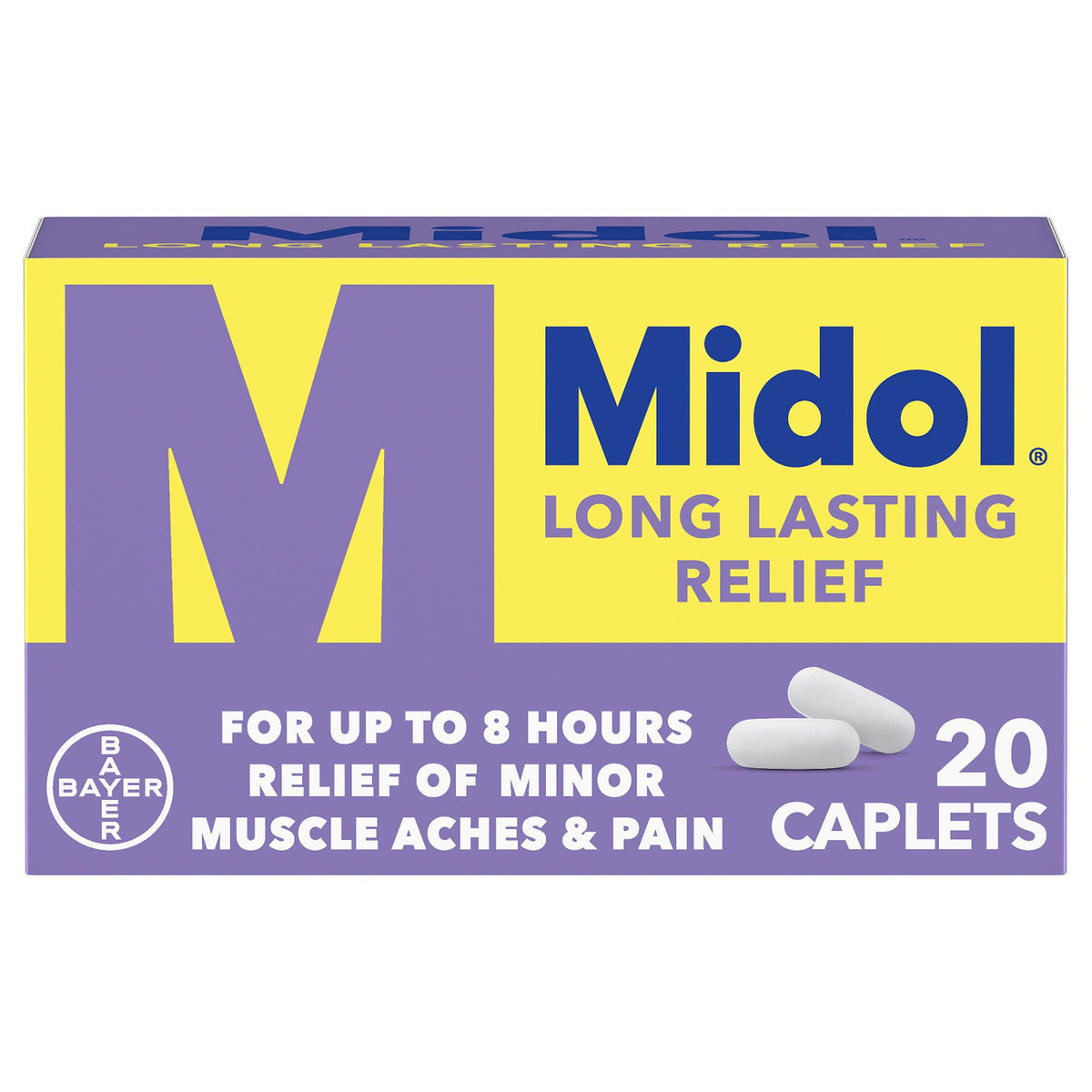 MIDOL, CAP LONG LASTING 650MG (20/BT)