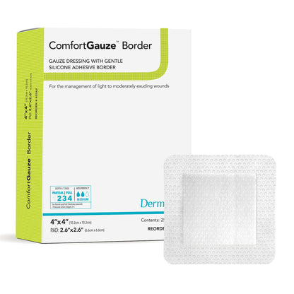 GAUZE, BORDERED COMFORTGAUZE 4X4" (25/BX)