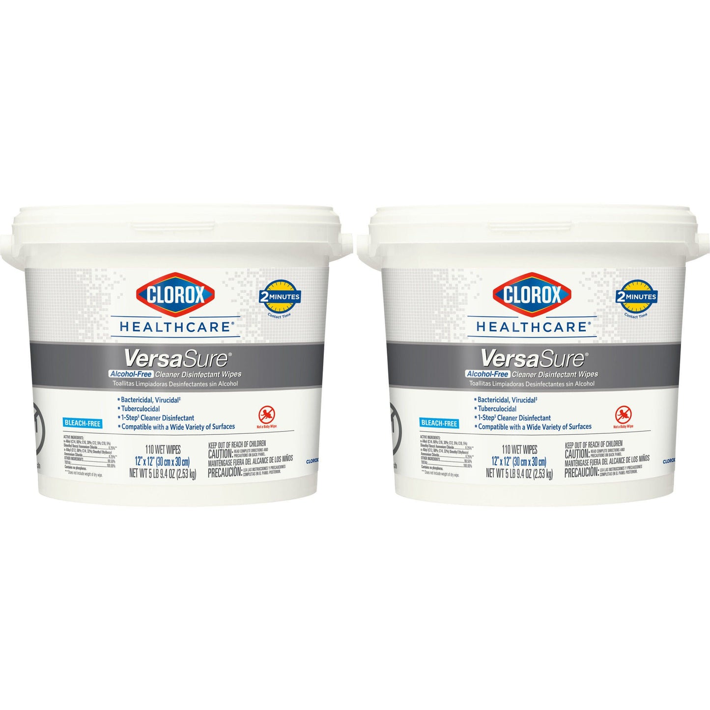 WIPE, DISINFECTANT VERSASURE ALCOHOL FREE (110/CT 2CT/CS)