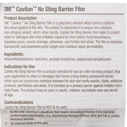 SKIN PROTECTANT, NO STING (25/BX 4BX/CS) 3M