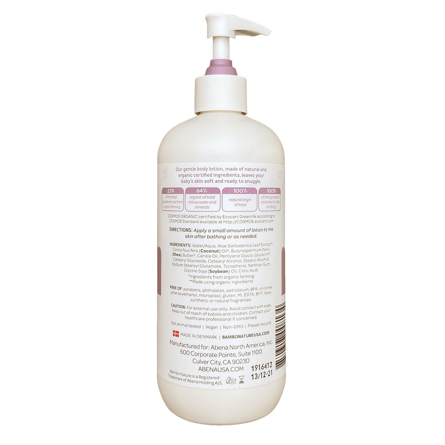 LOTION, BODY BAMBO NATURE SNUGGLE TIME 16.9FL OZ (6/CS)