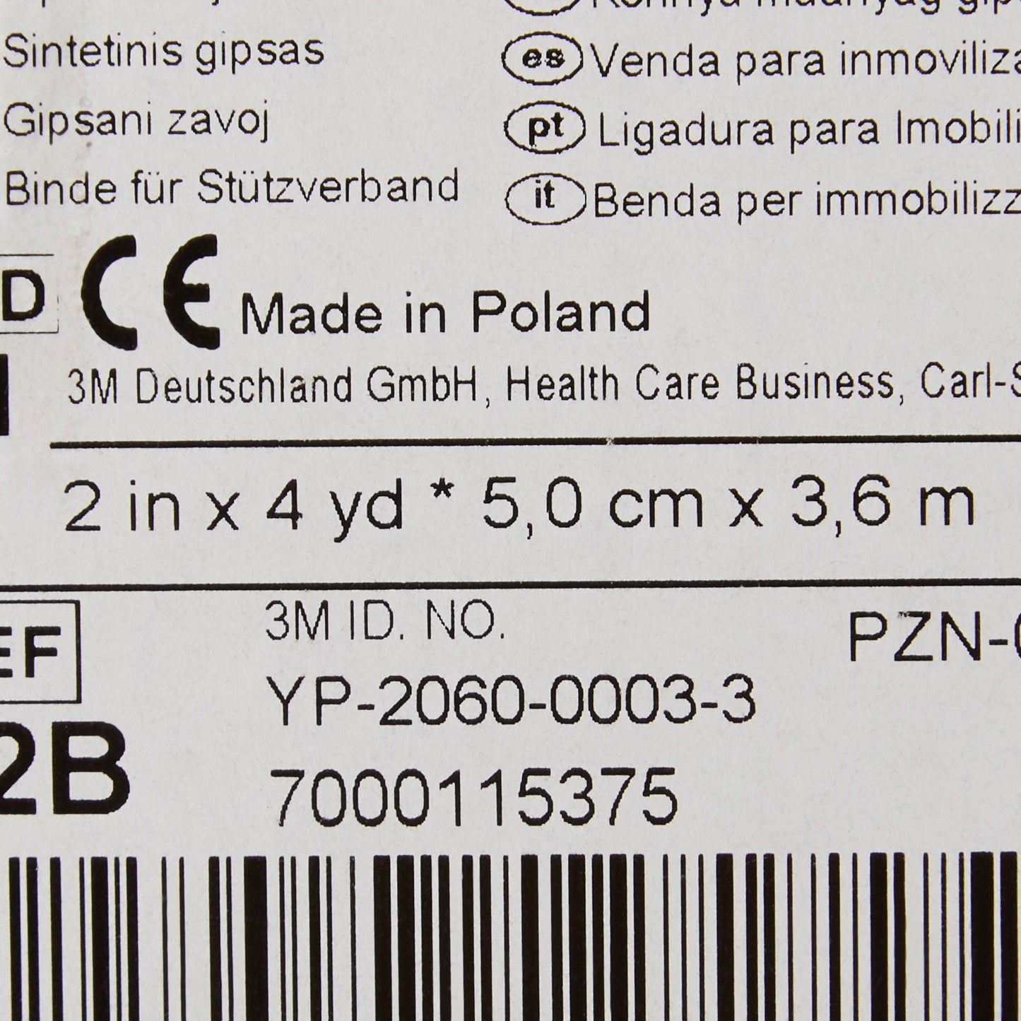 TAPE, CAST SCOTCHCAST 2"X4YDS BLU (10RL/BX)