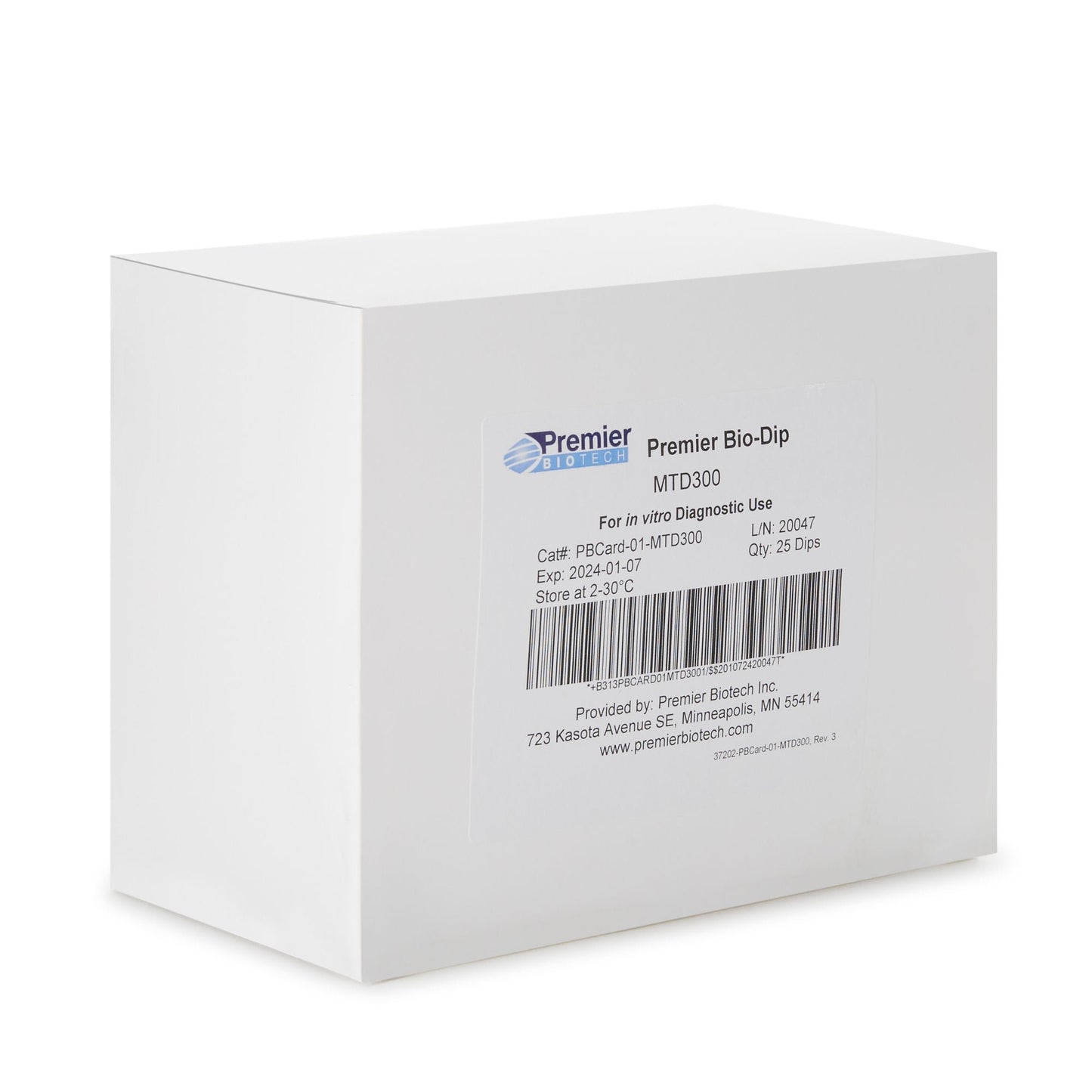 METHADONE, PREMIER BIO-DIP 300NG/ML (25UNITS/CS)