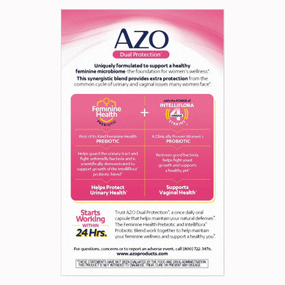 SUPPLEMENT, CAP AZO PROBIOTIC DUAL PROTECTION (30/BX 24BX/CS