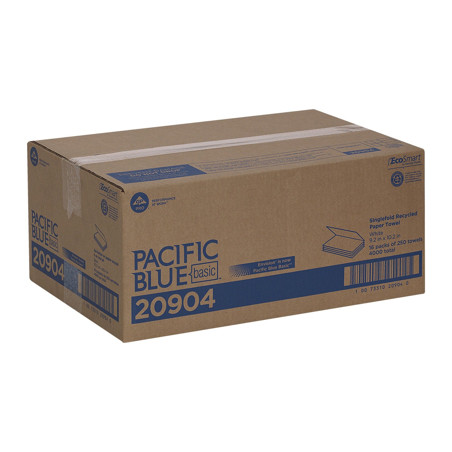 TOWEL, PAPER SNGL-FOLD WHT
