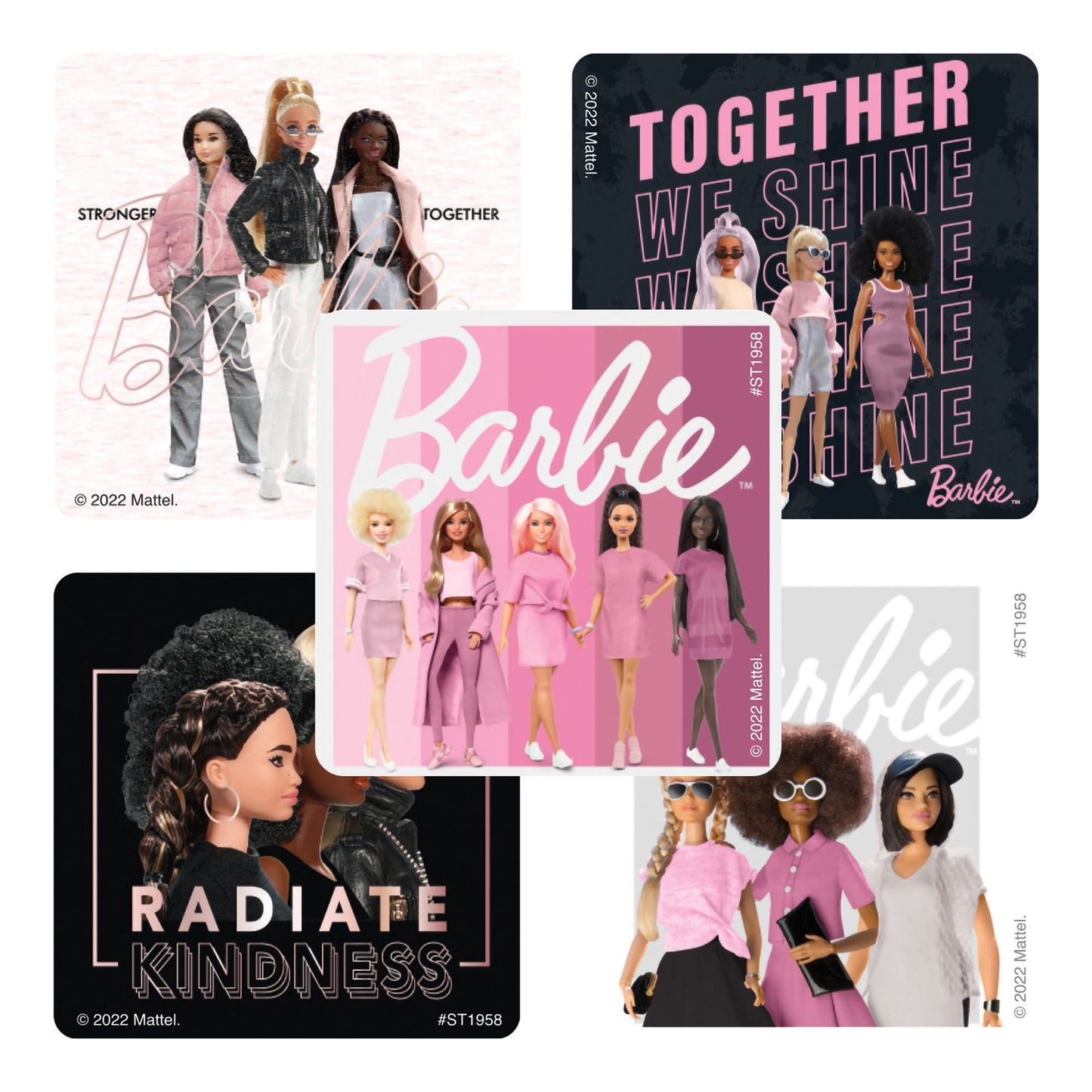 STICKER, BARBIE UNITY MATTERS 2 1/2" (100/BX)