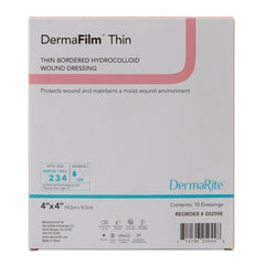 DRESSING, DERMAFILM W/BORDER THIN 4"X4" (10/BX)